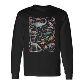 恐竜の種類 恐竜 識別 ヴィンテージ 長袖Tシャツ - Kawaiitshirt