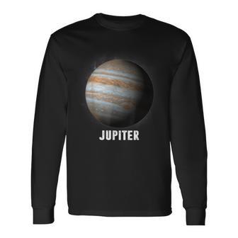 惑星ジュピター -太陽系の惑星 長袖Tシャツ - Kawaiitshirt