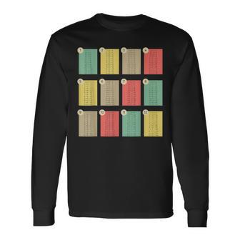 掛け算表 算数 Day A 数字 Day 教師 キッズ 長袖Tシャツ - Kawaiitshirt