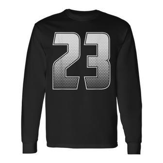 数字 23 二十三 長袖Tシャツ - Kawaiitshirt