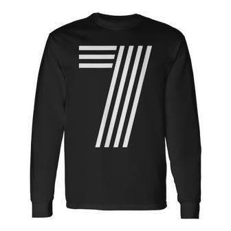 数字 7 ラッキーナンバーセブン 長袖Tシャツ - Kawaiitshirt