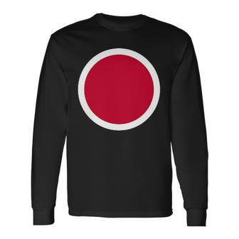 日本空軍 ラウンドデル記章 Jasdf 日本武装部隊 長袖Tシャツ - Kawaiitshirt