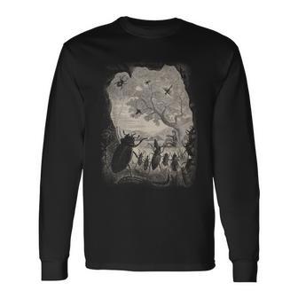昆虫 種 面白い 虫 ヴィンテージ 昆虫学 昆虫学者 長袖Tシャツ - Kawaiitshirt
