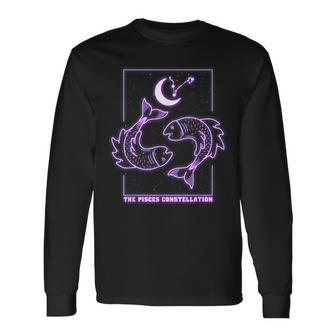 星座 星座 うお座 長袖Tシャツ - Kawaiitshirt
