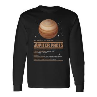 木星の事実 長袖Tシャツ - Kawaiitshirt