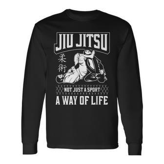 柔術 柔術 スポーツだけじゃない 生き方 長袖Tシャツ - Kawaiitshirt