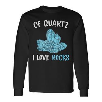 水晶鉱石コレクター 地質学者 長袖Tシャツ - Kawaiitshirt