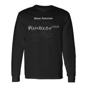 波動関数の公式を使った設計（量子力学） 長袖Tシャツ - Kawaiitshirt