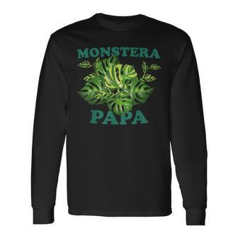 父の日に贈る「モンステラパパ 長袖Tシャツ - Kawaiitshirt