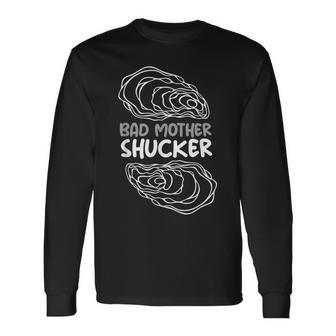 牡蠣iバッドマザーシャッカーi真珠貝の牡蠣 長袖Tシャツ - Kawaiitshirt