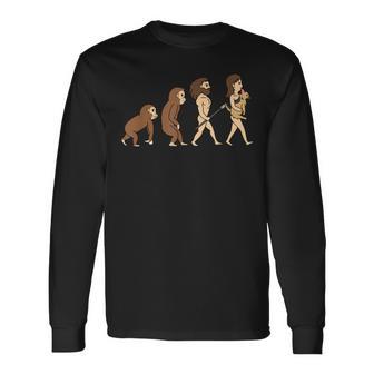 犬の進化ジャーマン・シェパード・ドッグ犬 長袖Tシャツ - Kawaiitshirt