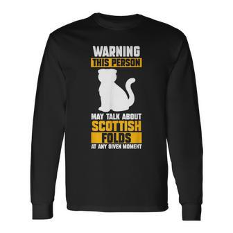 猫 スコティッシュフォールド 長袖Tシャツ - Kawaiitshirt
