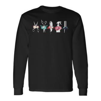 理容師&美容師用ツール 長袖Tシャツ - Kawaiitshirt