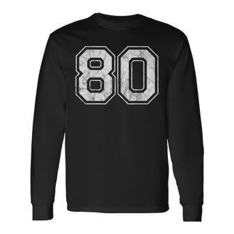 番号 80 長袖Tシャツ - Kawaiitshirt