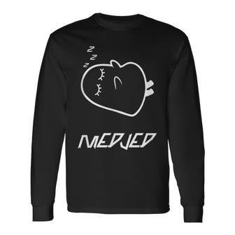 眠っているメジェド、面白い皮肉 長袖Tシャツ - Kawaiitshirt
