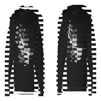 祈りの手 長袖Tシャツ - Kawaiitshirt