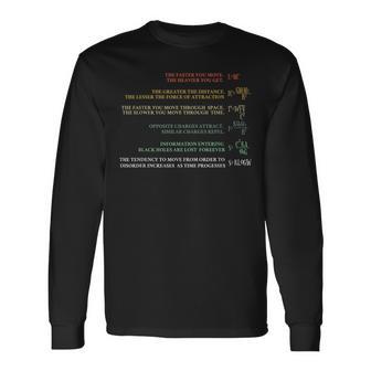 科学および物理学の公式方程式 長袖Tシャツ - Kawaiitshirt
