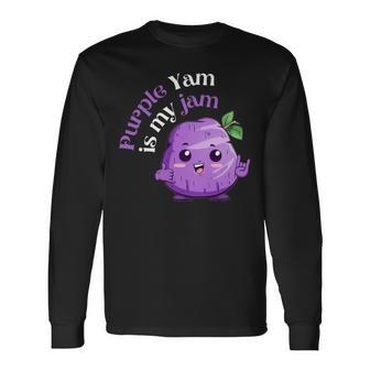紫山芋はマイジャム 宇部熱狂者 長袖Tシャツ - Kawaiitshirt