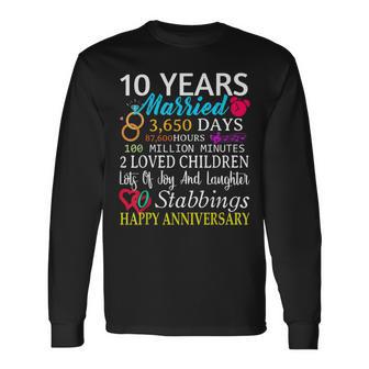 結婚10周年記念ギフト 結婚10周年 長袖Tシャツ - Kawaiitshirt