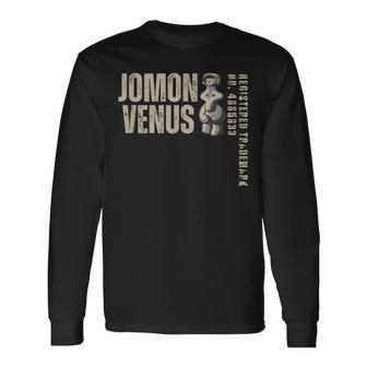 縄文のビーナス 土偶 埴輪 縄文 茅野市 尖石 国宝土偶 長袖Tシャツ - Kawaiitshirt