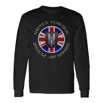 英国特殊航空サービス 特殊部隊 長袖Tシャツ - Kawaiitshirt