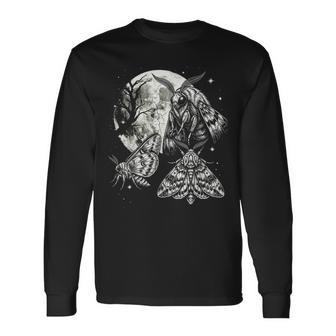 蛾 90年代スタイル ヴィンテージ 美学 Y2k 蛾 蝶 昆虫 長袖Tシャツ - Kawaiitshirt