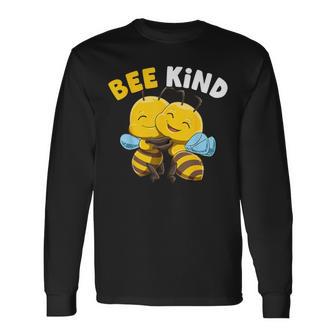 蜂親切かわいい親切に蜂しゃれ蜂親切ミツバチ 長袖Tシャツ - Kawaiitshirt