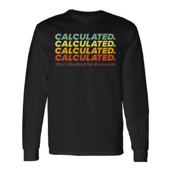 計算チャット無効、シンプルロケットサッカー 長袖Tシャツ - Kawaiitshirt