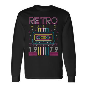 誕生日 1979 誕生日 1979年 男性 1979年 1979年 長袖Tシャツ - Kawaiitshirt