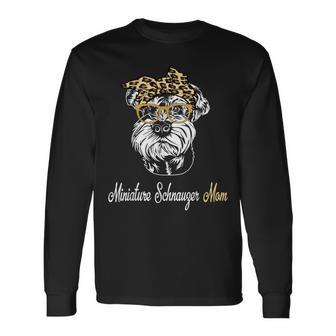 誕生日 母の日ギフト ミニチュアシュナウザー 母 長袖Tシャツ - Kawaiitshirt