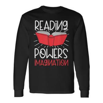 読書力 想像力 本の虫 本オタク 読書 長袖Tシャツ - Kawaiitshirt