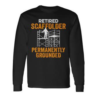 退職した足場用足場ビルダー 長袖Tシャツ - Kawaiitshirt