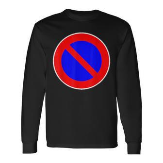 道路標識 駐車禁止 長袖Tシャツ - Kawaiitshirt