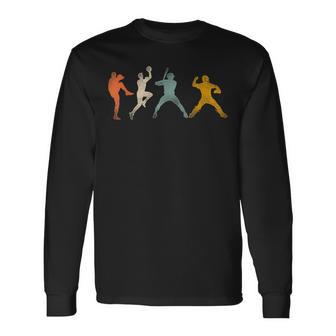 野球 ファン レトロ ヴィンテージ 長袖Tシャツ - Kawaiitshirt