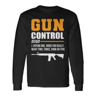銃規制定義保安官 長袖Tシャツ - Kawaiitshirt