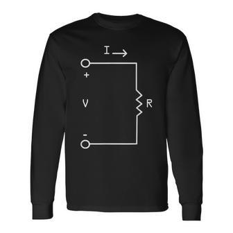 電気工学 電気回路 長袖Tシャツ - Kawaiitshirt