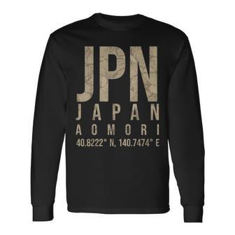 青森 日本 長袖Tシャツ - Kawaiitshirt