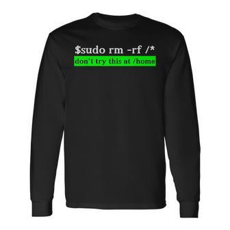 面白いkali Linuxコマンド コーダー プログラマー ハッカー向け 長袖Tシャツ - Kawaiitshirt