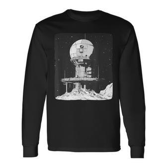 面白いスペースオデッセイムーンベースエンブレム。 長袖Tシャツ - Kawaiitshirt