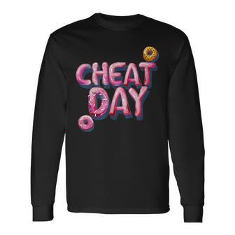 面白いチートデイスピーチ 長袖Tシャツ - Kawaiitshirt