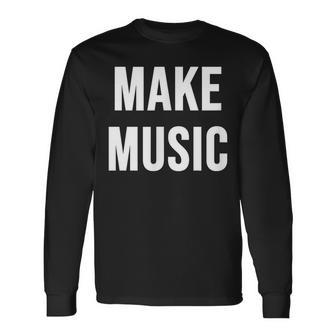 音楽を作る 長袖Tシャツ - Kawaiitshirt