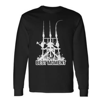 鯉釣り カープハンターデザイン トップカープフィッシング 長袖Tシャツ - Kawaiitshirt