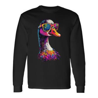 鵞鳥 雛 鴨 小雁 長袖Tシャツ - Kawaiitshirt