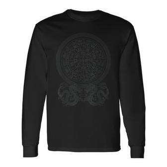 龍体文字マイン図 長袖Tシャツ - Kawaiitshirt