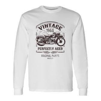 1968年生まれのビンテージバイク、バイクライダークラシック。 長袖Tシャツ - Kawaiitshirt