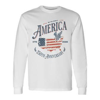 250Th Anniversary 4Th Of July America アメリカ ヴィンテージ 長袖Tシャツ - Kawaiitshirt