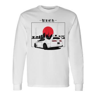 90'S Japan Legend 2Jz Supra Mk4 Drift King Car Enthusiast Long Sleeve T-Shirt - Thegiftio