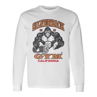 964シルバーバックジムアパレル、ボディビルディング、ストロングマン、ジム、 長袖Tシャツ - Kawaiitshirt