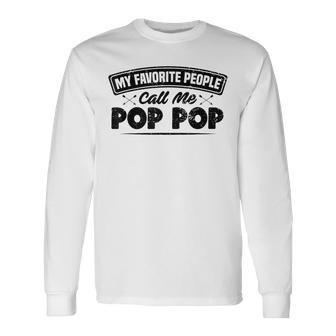 Best Pop Pop World's Best Pop Pop Proud Pop-Pop Long Sleeve T-Shirt - Thegiftio UK