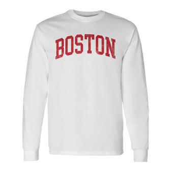 Boston Throwback Classic Long Sleeve T-Shirt - Thegiftio UK